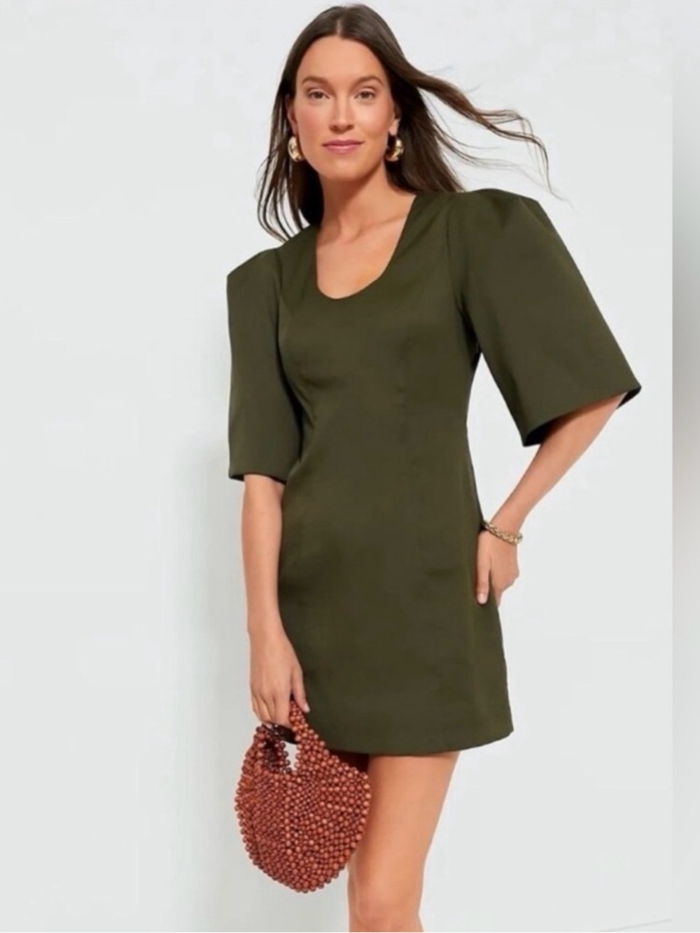 Tuckernuck Twill Ariella Dress Olive Green - Women's